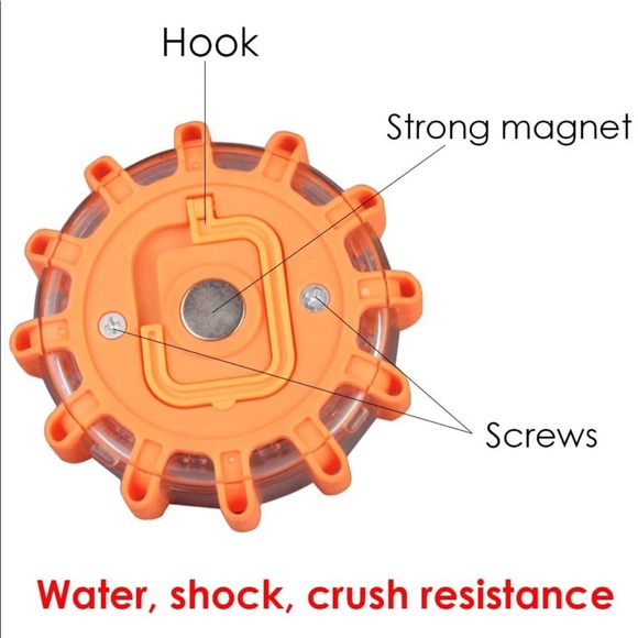 LED Road Flares Disc for Emergency Traffic Car Construction Warning Flashing Lig - Picture 3 of 8